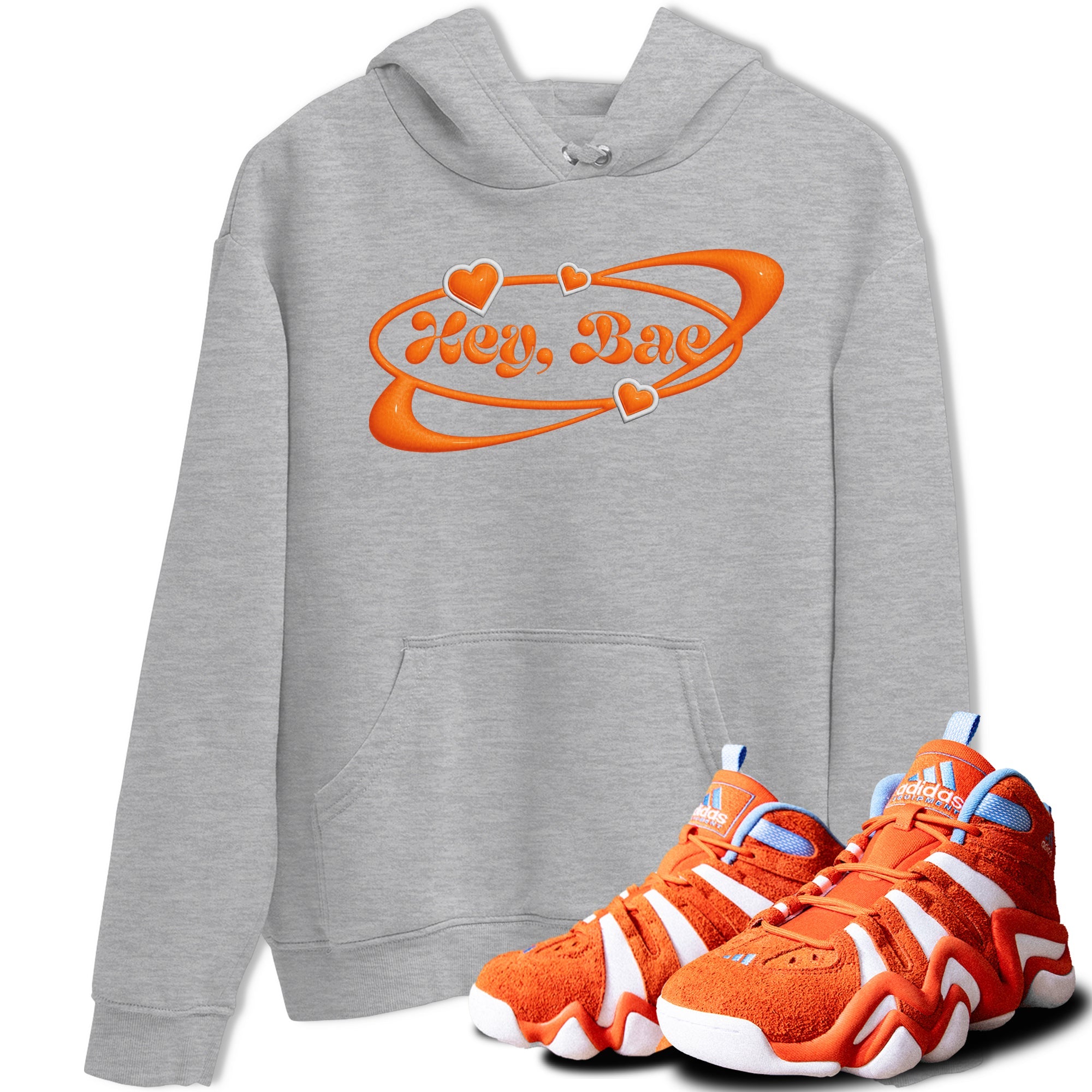 Crazy 8 Team Orange shirt to match jordans Hey Bae sneaker tees Adidas Crazy 8 Team Orange SNRT Sneaker Release Tees Unisex Heather Grey 1 T-Shirt