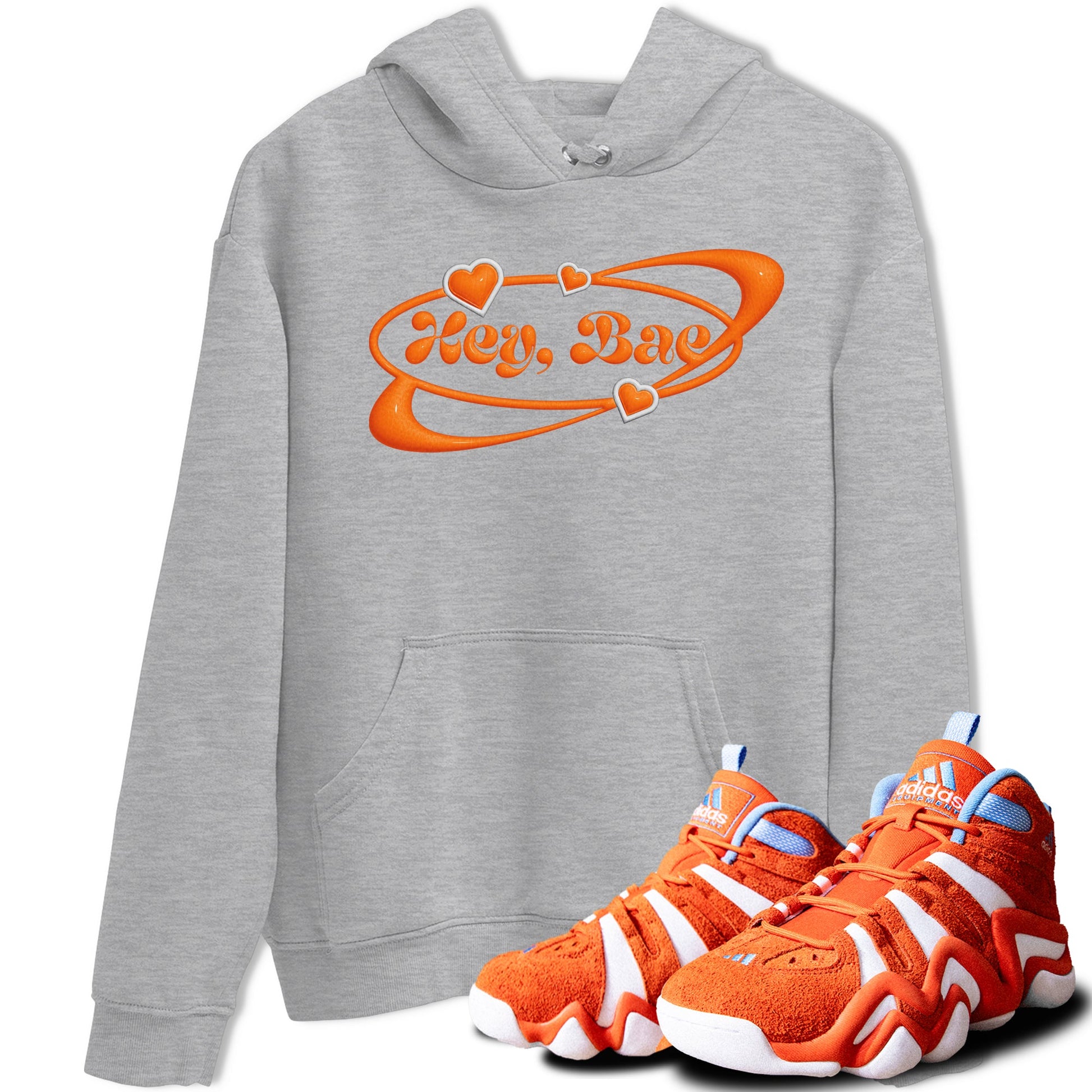 Crazy 8 Team Orange shirt to match jordans Hey Bae sneaker tees Adidas Crazy 8 Team Orange SNRT Sneaker Release Tees Unisex Heather Grey 1 T-Shirt