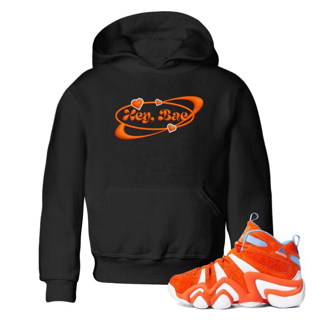 Crazy 8 Team Orange shirt to match jordans Hey Bae sneaker tees Adidas Crazy 8 Team Orange SNRT Sneaker Release Tees Baby Toddler Black 1 T-Shirt