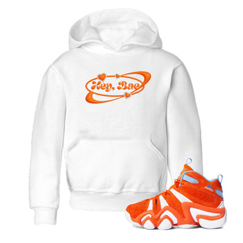 Crazy 8 Team Orange shirt to match jordans Hey Bae sneaker tees Adidas Crazy 8 Team Orange SNRT Sneaker Release Tees Baby Toddler White 1 T-Shirt