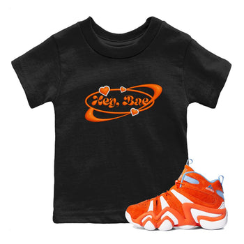 Crazy 8 Team Orange shirt to match jordans Hey Bae sneaker tees Adidas Crazy 8 Team Orange SNRT Sneaker Release Tees Baby Toddler Black 1 T-Shirt