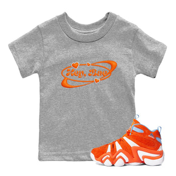 Crazy 8 Team Orange shirt to match jordans Hey Bae sneaker tees Adidas Crazy 8 Team Orange SNRT Sneaker Release Tees Baby Toddler Heather Grey 1 T-Shirt