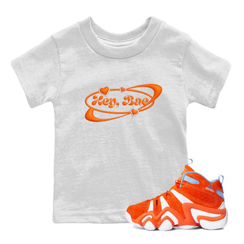 Crazy 8 Team Orange shirt to match jordans Hey Bae sneaker tees Adidas Crazy 8 Team Orange SNRT Sneaker Release Tees Baby Toddler White 1 T-Shirt