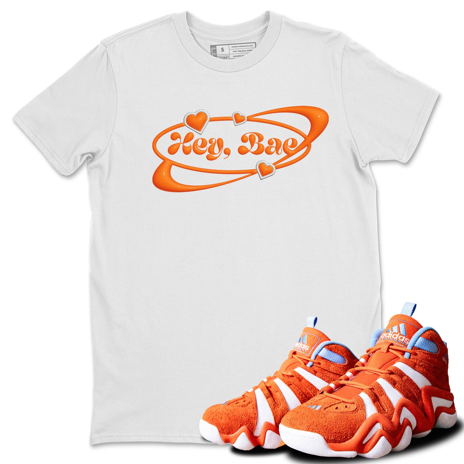 Crazy 8 Team Orange shirt to match jordans Hey Bae sneaker tees Adidas Crazy 8 Team Orange SNRT Sneaker Release Tees Unisex White 1 T-Shirt