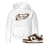 Dunk Cacao Wow shirt to match jordans Hey Bae sneaker tees Nike Dunk Cacao Wow SNRT Sneaker Release Tees Baby Toddler White 1 T-Shirt