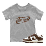 Dunk Cacao Wow shirt to match jordans Hey Bae sneaker tees Nike Dunk Cacao Wow SNRT Sneaker Release Tees Baby Toddler Heather Grey 1 T-Shirt