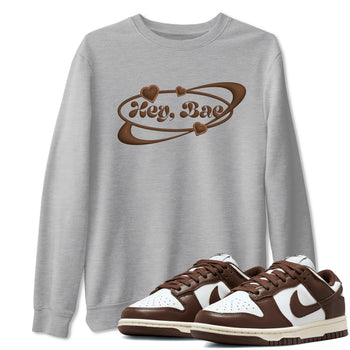 Dunk Cacao Wow shirt to match jordans Hey Bae sneaker tees Nike Dunk Cacao Wow SNRT Sneaker Release Tees Unisex Heather Grey 1 T-Shirt