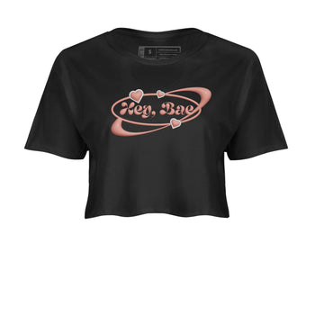 Dunk Rose Whisper shirt to match jordans Hey Bae sneaker tees Nike Dunk LowRose Whisper SNRT Sneaker Release Tees Black 2 Crop T-Shirt