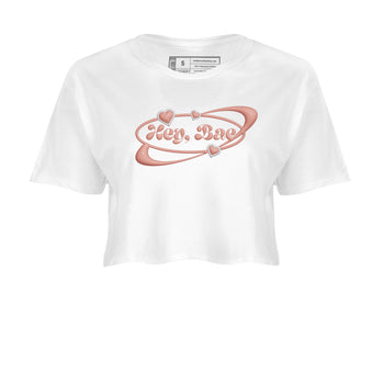 Dunk Rose Whisper shirt to match jordans Hey Bae sneaker tees Nike Dunk LowRose Whisper SNRT Sneaker Release Tees White 2 Crop T-Shirt