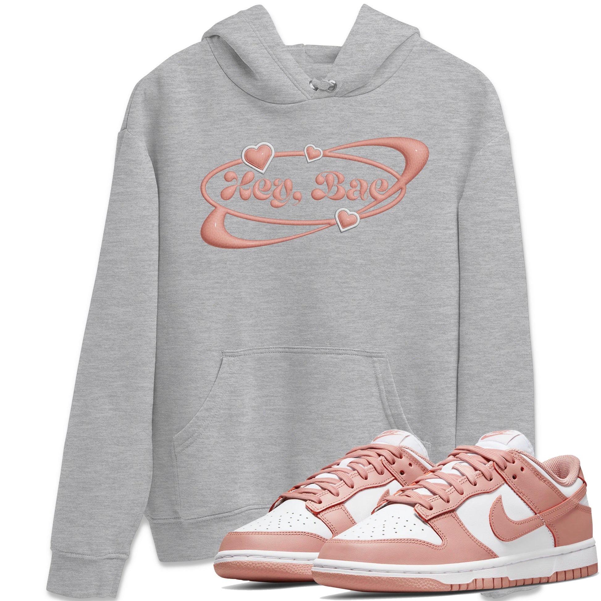 Dunk Rose Whisper shirt to match jordans Hey Bae sneaker tees Nike Dunk LowRose Whisper SNRT Sneaker Release Tees Unisex Heather Grey 1 T-Shirt