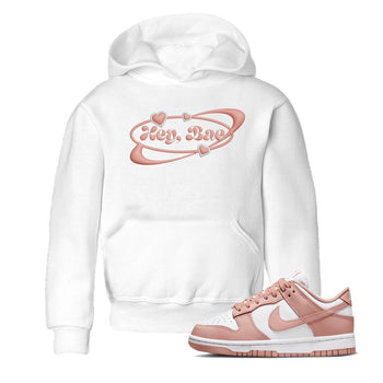 Dunk Rose Whisper shirt to match jordans Hey Bae sneaker tees Nike Dunk LowRose Whisper SNRT Sneaker Release Tees Baby Toddler White 1 T-Shirt