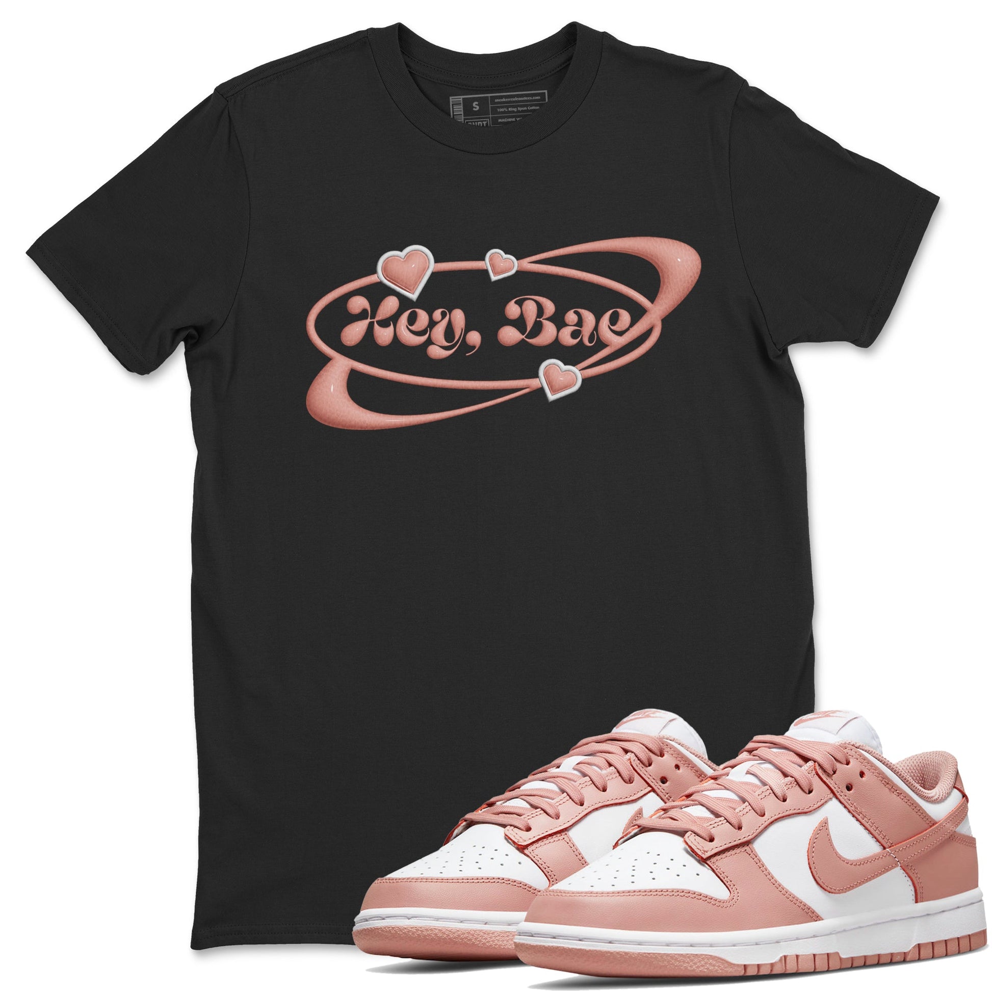 Dunk Rose Whisper shirt to match jordans Hey Bae sneaker tees Nike Dunk LowRose Whisper SNRT Sneaker Release Tees Unisex Black 1 T-Shirt