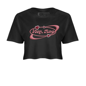 Dunk Valentines Day 2024 shirt to match jordans Hey Bae sneaker tees Dunk Happy Valentines Day 2024 SNRT Sneaker Release Tees Black 2 Crop T-Shirt