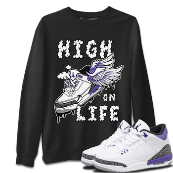 Jordan 3 Dark Iris Sneaker Match Tees High On Life Sneaker Tees Jordan 3 Dark Iris Sneaker Release Tees Unisex Shirts