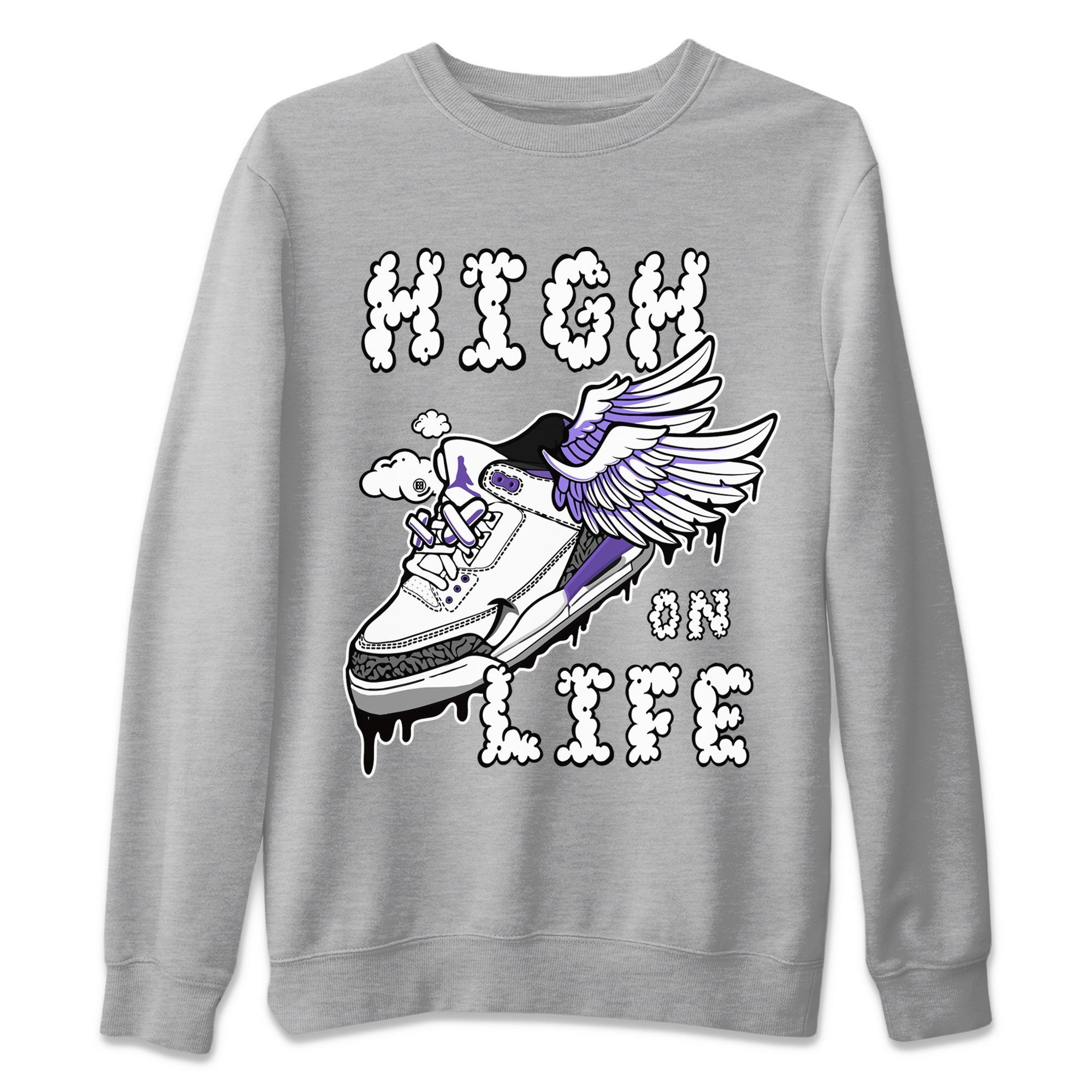 Jordan 3 Dark Iris Sneaker Match Tees High On Life Sneaker Tees Jordan 3 Dark Iris Sneaker Release Tees Unisex Shirts