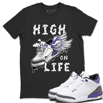 Jordan 3 Dark Iris Sneaker Match Tees High On Life Sneaker Tees Jordan 3 Dark Iris Sneaker Release Tees Unisex Shirts
