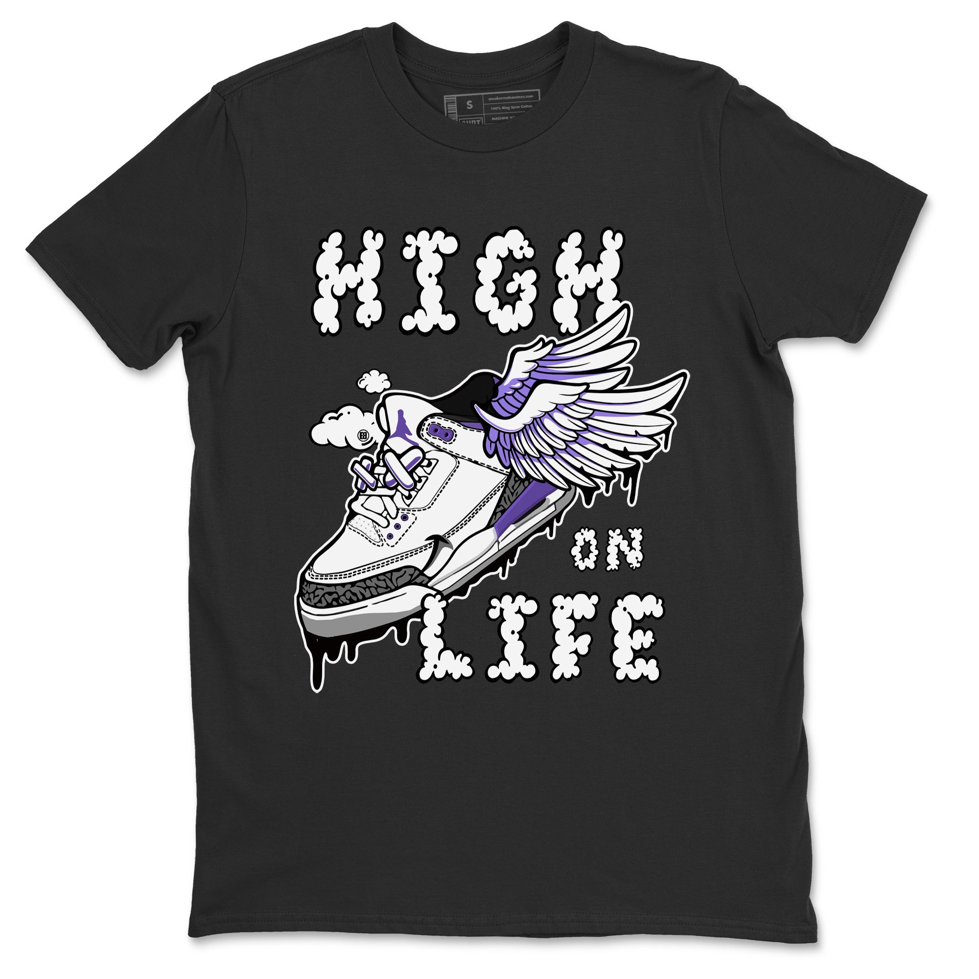 Jordan 3 Dark Iris Sneaker Match Tees High On Life Sneaker Tees Jordan 3 Dark Iris Sneaker Release Tees Unisex Shirts