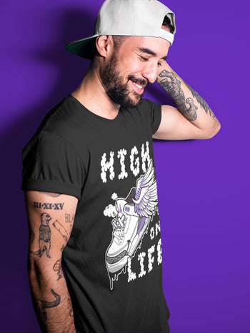 Jordan 3 Dark Iris Sneaker Match Tees High On Life Sneaker Tees Jordan 3 Dark Iris Sneaker Release Tees Unisex Shirts