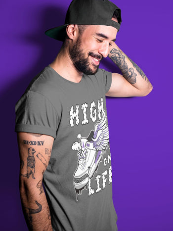 Jordan 3 Dark Iris Sneaker Match Tees High On Life Sneaker Tees Jordan 3 Dark Iris Sneaker Release Tees Unisex Shirts