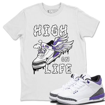 Jordan 3 Dark Iris Sneaker Match Tees High On Life Sneaker Tees Jordan 3 Dark Iris Sneaker Release Tees Unisex Shirts