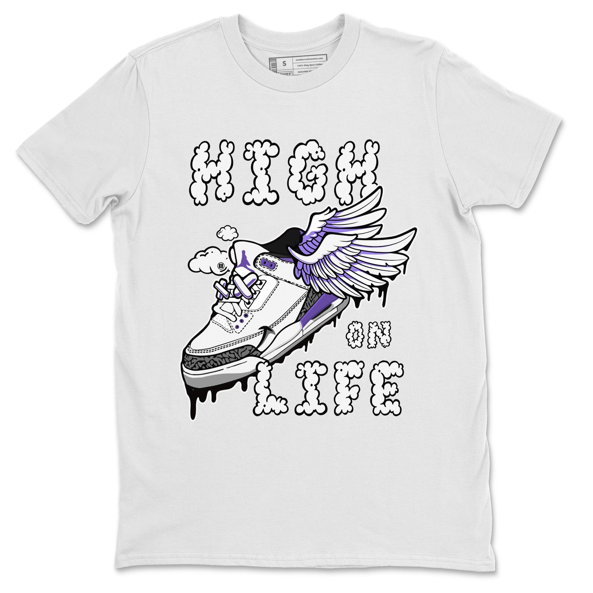 Jordan 3 Dark Iris Sneaker Match Tees High On Life Sneaker Tees Jordan 3 Dark Iris Sneaker Release Tees Unisex Shirts