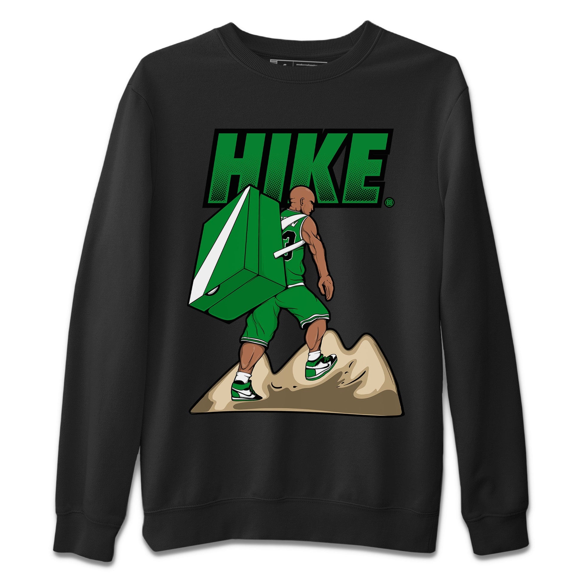 Air Jordan 1 Celtics Sneaker Match Tees Hike Sneaker Tees Air Jordan 1 High OG Celtics Sneaker Release Tees Unisex Shirts Black 2