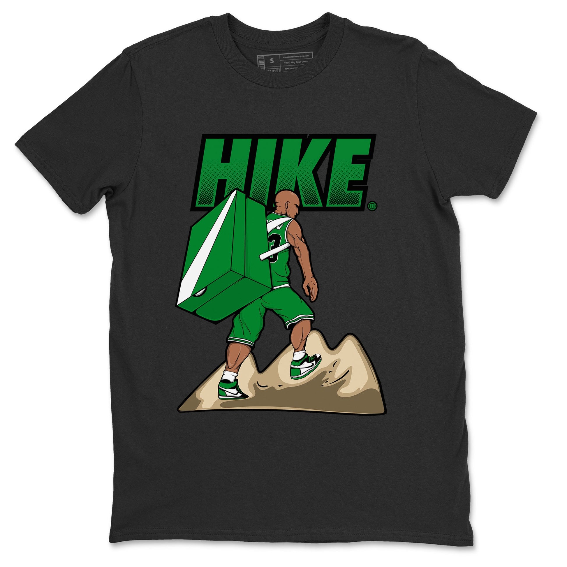 Air Jordan 1 Celtics Sneaker Match Tees Hike Sneaker Tees Air Jordan 1 High OG Celtics Sneaker Release Tees Unisex Shirts Black 2