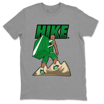 Air Jordan 1 Celtics Sneaker Match Tees Hike Sneaker Tees Air Jordan 1 High OG Celtics Sneaker Release Tees Unisex Shirts Heather Grey 2