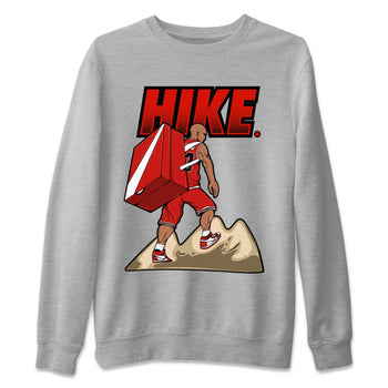 Air Jordan 1 Chicago Sneaker Match Tees Hike Sneaker Tees Air Jordan 1 Retro Chicago Sneaker Release Tees Unisex Shirts Heather Grey 2