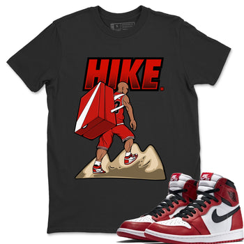 Air Jordan 1 Chicago Sneaker Match Tees Hike Sneaker Tees Air Jordan 1 Retro Chicago Sneaker Release Tees Unisex Shirts Black 1