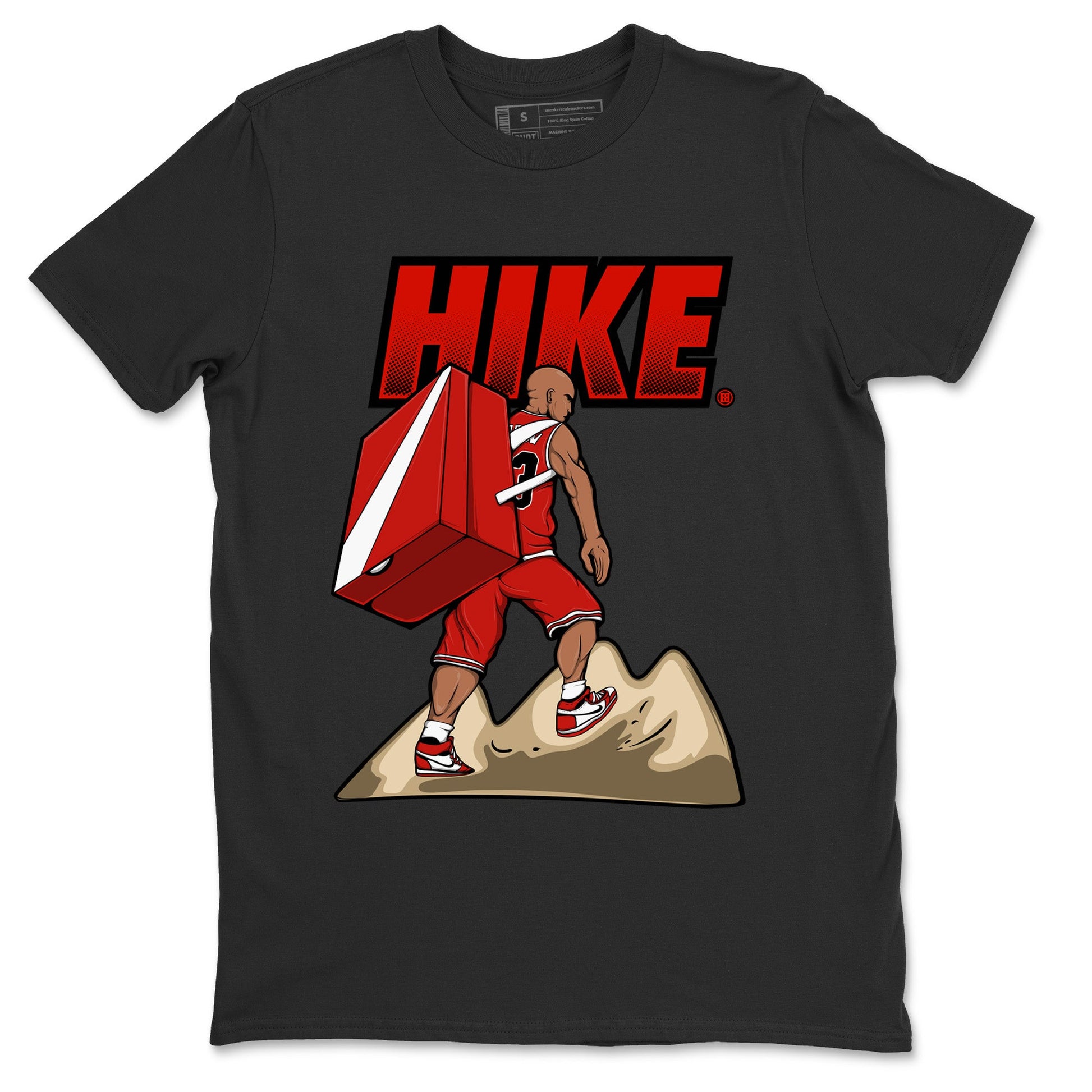 Air Jordan 1 Chicago Sneaker Match Tees Hike Sneaker Tees Air Jordan 1 Retro Chicago Sneaker Release Tees Unisex Shirts Black 2