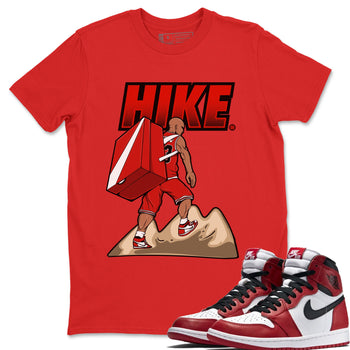 Air Jordan 1 Chicago Sneaker Match Tees Hike Sneaker Tees Air Jordan 1 Retro Chicago Sneaker Release Tees Unisex Shirts Red 1
