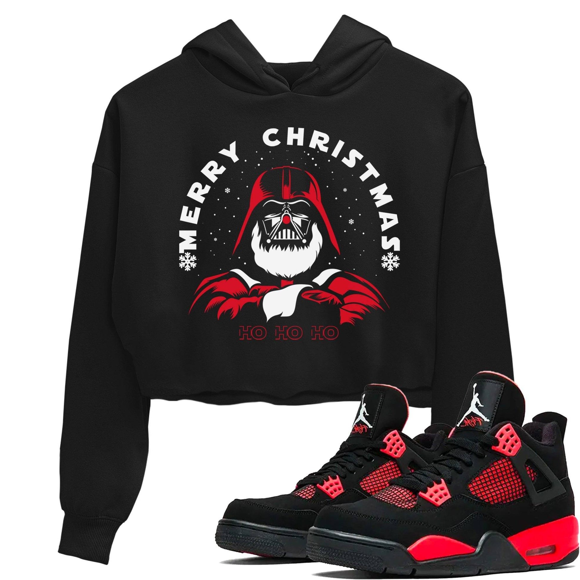 Jordan 4 Red Thunder Sneaker Match Tees Ho Ho Ho Sneaker Tees Jordan 4 Red Thunder Sneaker Release Tees Women's Shirts