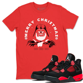 Jordan 4 Red Thunder Sneaker Match Tees Ho Ho Ho Sneaker Tees Jordan 4 Red Thunder Sneaker Release Tees Unisex Shirts