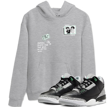 3s Green Glow shirt to match jordans Homies Only sneaker tees Air Jordan 3 Green Glow SNRT Sneaker Release Tees unisex cotton Heather Grey 1 crew neck shirt