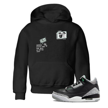 3s Green Glow shirt to match jordans Homies Only sneaker tees Air Jordan 3 Green Glow SNRT sneaker release tees baby toddler Black 1 cotton Shirt