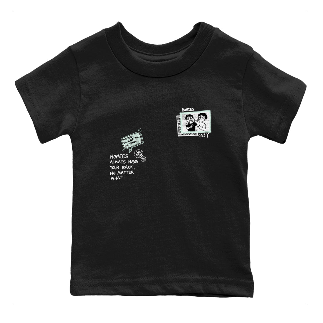 3s Green Glow shirt to match jordans Homies Only sneaker tees Air Jordan 3 Green Glow SNRT sneaker release tees baby toddler Black 2 cotton Shirt