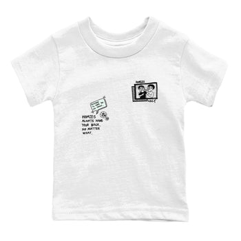 3s Green Glow shirt to match jordans Homies Only sneaker tees Air Jordan 3 Green Glow SNRT sneaker release tees baby toddler White 2 cotton Shirt