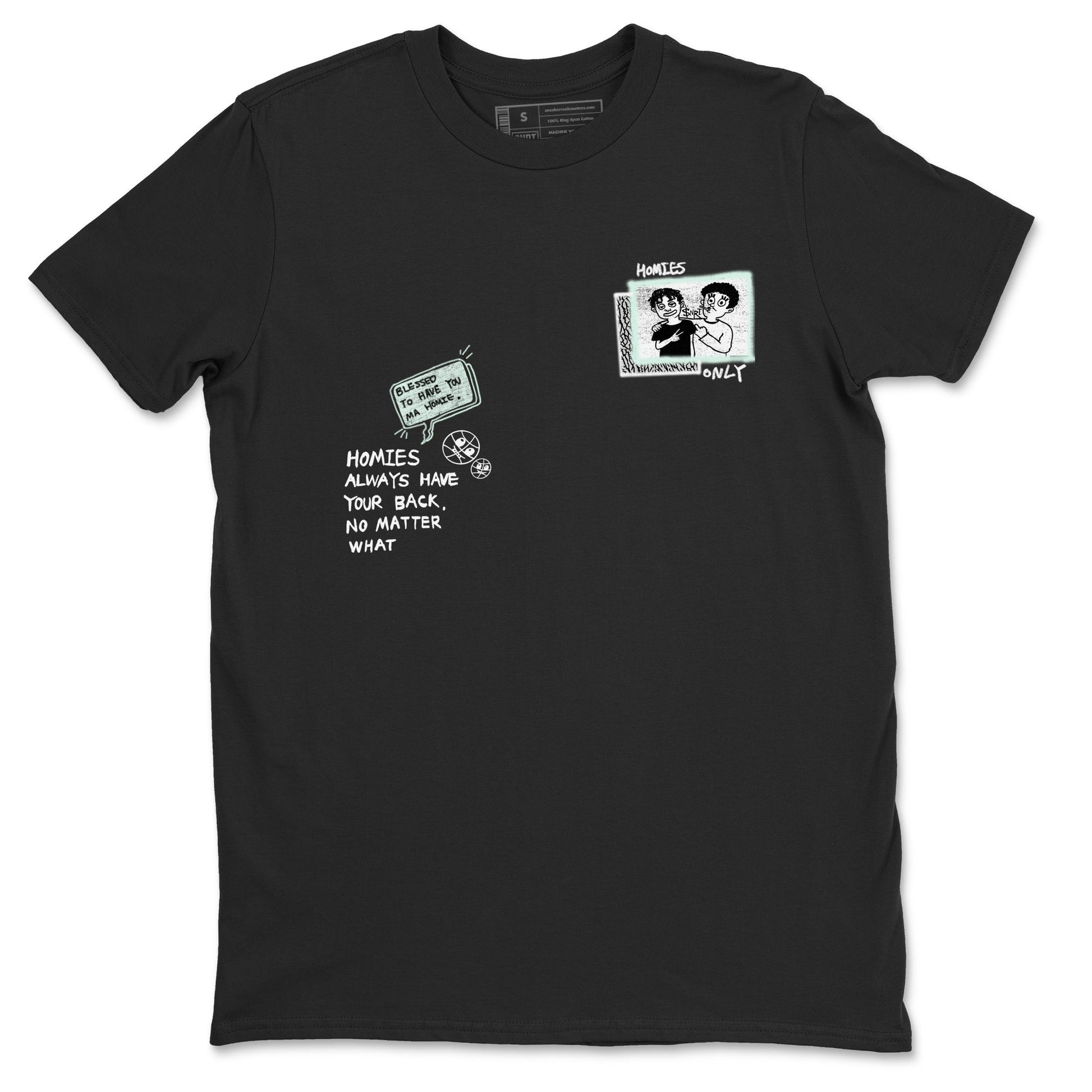 3s Green Glow shirt to match jordans Homies Only sneaker tees Air Jordan 3 Green Glow SNRT Sneaker Release Tees unisex cotton Black 2 crew neck shirt
