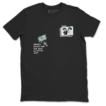 3s Green Glow shirt to match jordans Homies Only sneaker tees Air Jordan 3 Green Glow SNRT Sneaker Release Tees unisex cotton Black 2 crew neck shirt
