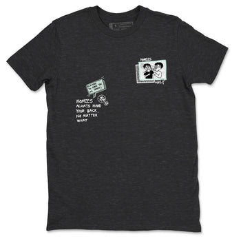 3s Green Glow shirt to match jordans Homies Only sneaker tees Air Jordan 3 Green Glow SNRT Sneaker Release Tees unisex cotton Charcoal Heather 2 crew neck shirt
