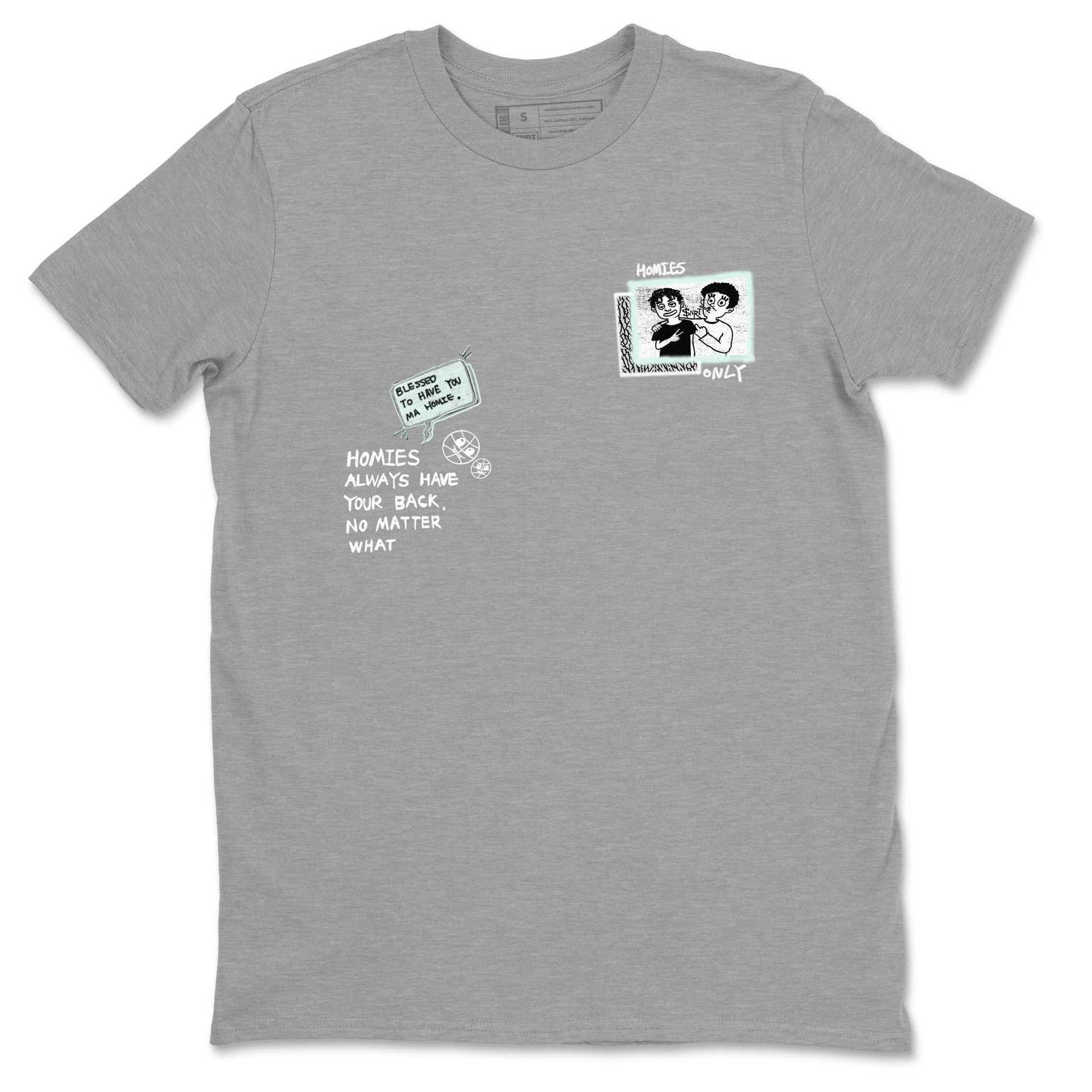 3s Green Glow shirt to match jordans Homies Only sneaker tees Air Jordan 3 Green Glow SNRT Sneaker Release Tees unisex cotton Heather Grey 2 crew neck shirt