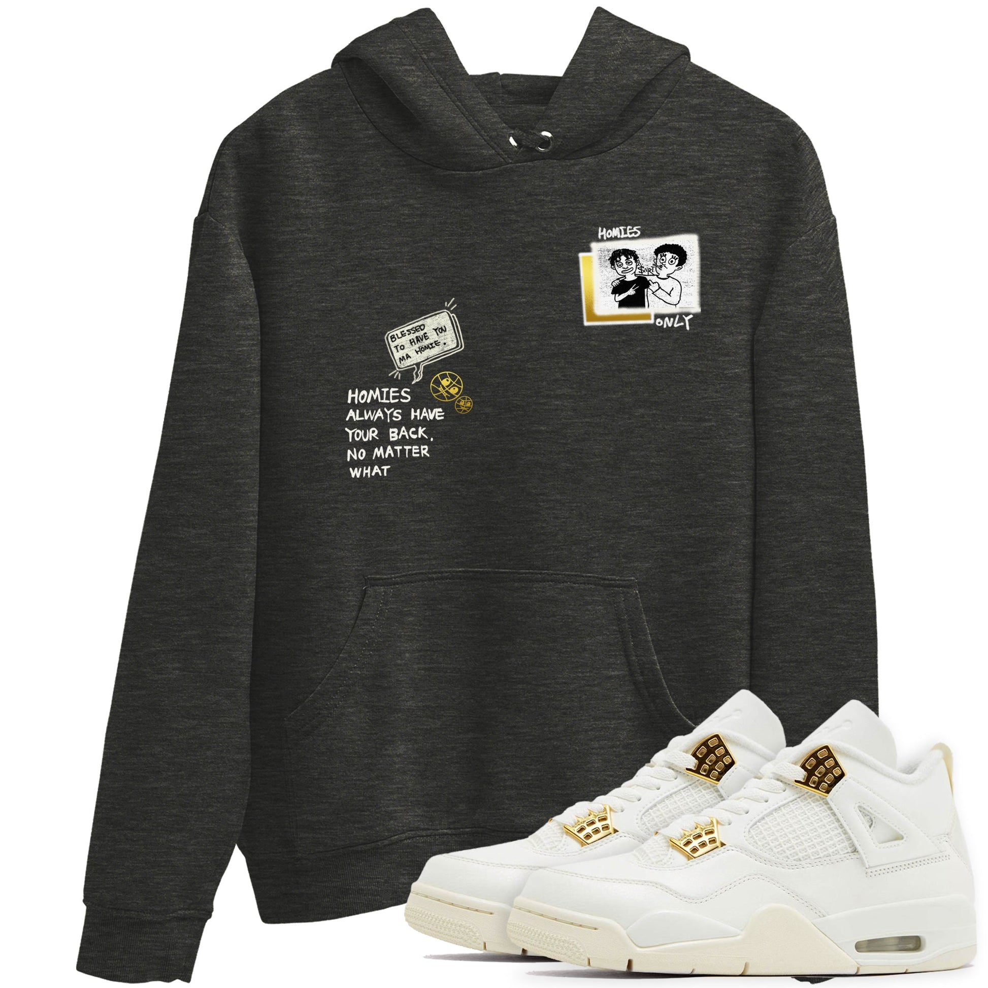 Air Jordan 4 WMNS Sail shirt to match jordans Homies Only sneaker tees 4s Sail SNRT Sneaker Release Tees unisex cotton Charcoal Heather 1 crew neck shirt