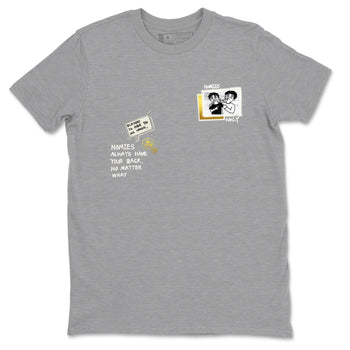 Air Jordan 4 WMNS Sail shirt to match jordans Homies Only sneaker tees 4s Sail SNRT Sneaker Release Tees unisex cotton Heather Grey 2 crew neck shirt