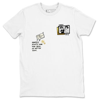 Air Jordan 4 WMNS Sail shirt to match jordans Homies Only sneaker tees 4s Sail SNRT Sneaker Release Tees unisex cotton White 2 crew neck shirt