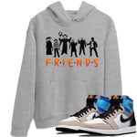 Jordan 1 Prototype Sneaker Match Tees Horror Friends Sneaker Tees Jordan 1 Prototype Sneaker Release Tees Unisex Shirts
