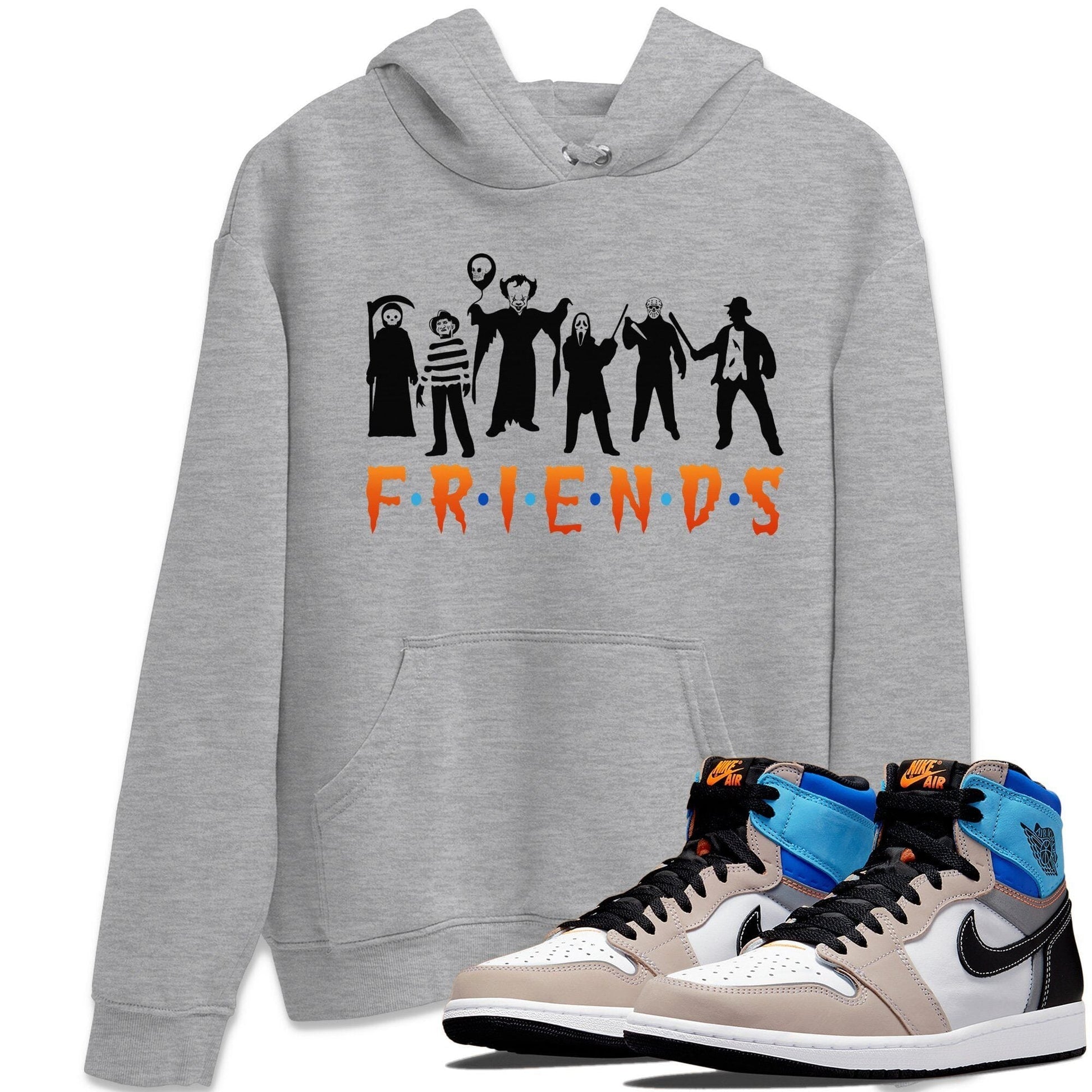Jordan 1 Prototype Sneaker Match Tees Horror Friends Sneaker Tees Jordan 1 Prototype Sneaker Release Tees Unisex Shirts