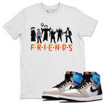 Jordan 1 Prototype Sneaker Match Tees Horror Friends Sneaker Tees Jordan 1 Prototype Sneaker Release Tees Unisex Shirts