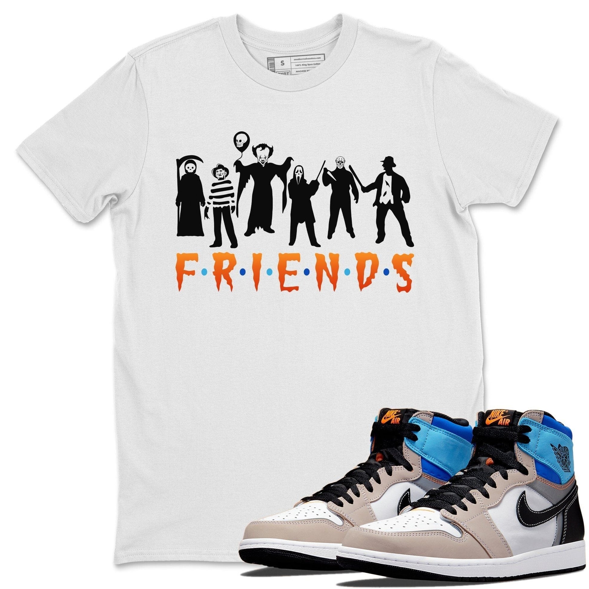 Jordan 1 Prototype Sneaker Match Tees Horror Friends Sneaker Tees Jordan 1 Prototype Sneaker Release Tees Unisex Shirts