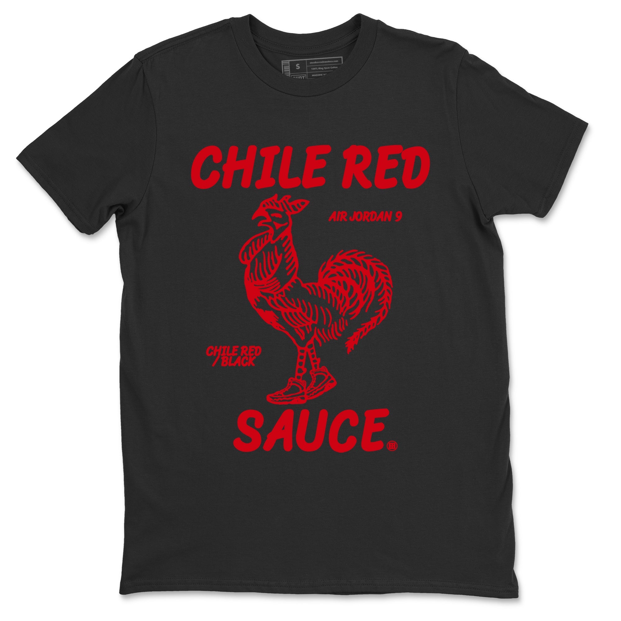 Jordan 9 Chile Red Sneaker Match Tees Hot Sauce Sneaker Tees Jordan 9 Chile Red Sneaker Release Tees Unisex Shirts